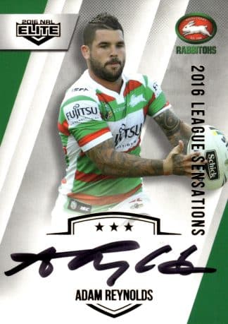 2016 NRL Elite League Sensations Signature - LS12 Adam Reynolds South Sydney Rabbitohs
