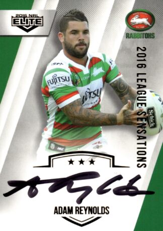 2016 NRL Elite League Sensations Signature - LS12 Adam Reynolds South Sydney Rabbitohs