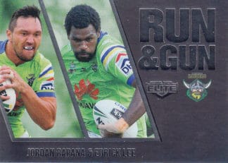 2016 NRL Elite Run & Gun Parallel - RGP03 Rapana & Lee Canberra Raiders