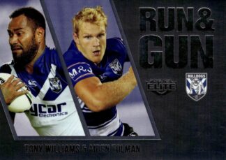 2016 NRL Elite Run & Gun Parallel - RGP06 Williams & Tolman Canterbury Bulldogs