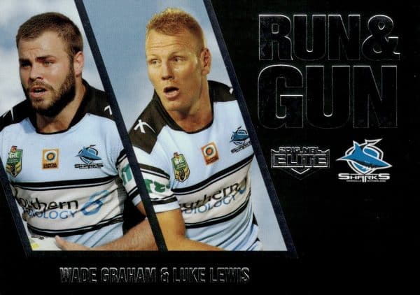 2016 NRL Elite Run & Gun Parallel - RGP08 Graham & Lewis Cronulla Sharks