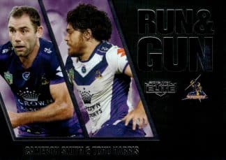 2016 NRL Elite Run & Gun Parallel - RGP14 Smith & Harris Melbourne Storm