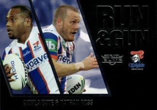 2016 NRL Elite Run & Gun Parallel - RGP15 Uate & Ross Newcastle Knights