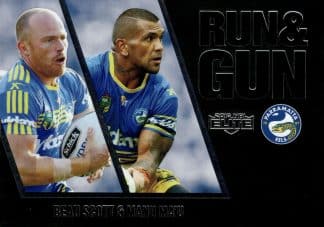 2016 NRL Elite Run & Gun Parallel - RGP20 Scott & Ma'u Parramatta Eels