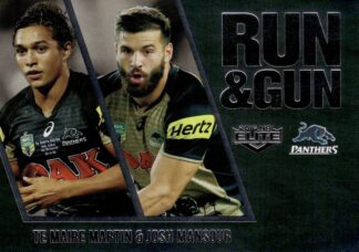 2016 NRL Elite Run & Gun Parallel - RGP21 Martin & Mansour Penrith Panthers