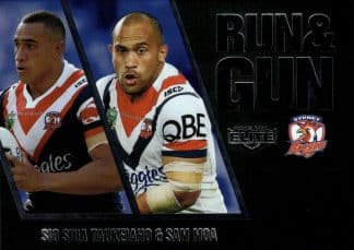 2016 NRL Elite Run & Gun Parallel - RGP28 Taukeiaho & Moa Sydney Roosters
