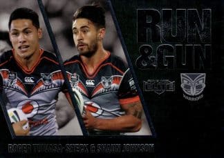 2016 NRL Elite Run & Gun Parallel - RGP29 Tuivasa-Sheck & Johnson Warriors