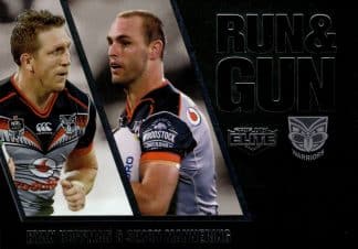 2016 NRL Elite Run & Gun Parallel - RGP30 Hoffman & Mannering Warriors