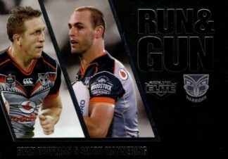 2016 NRL Elite Run & Gun Parallel - RGP30 Hoffman & Mannering Warriors