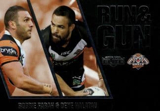 2016 NRL Elite Run & Gun Parallel - RGP32 Farah & Halatau Wests Tigers