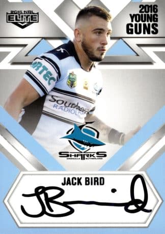 2016 NRL Elite Young Guns Signature - YG04 Jack Bird Cronulla Sharks