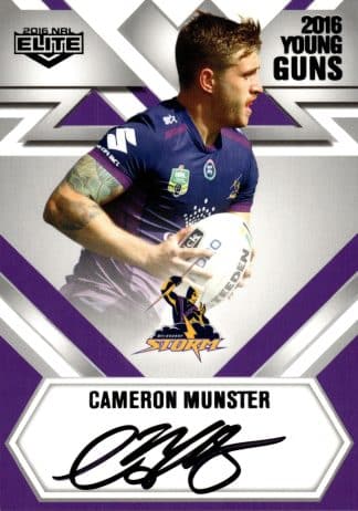 2016 NRL Elite Young Guns Signature - YG07 Cameron Munster Melbourne Storm