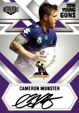 2016 NRL Elite Young Guns Signature - YG07 Cameron Munster Melbourne Storm