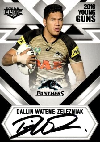 2016 NRL Elite Young Guns Signature - YG11 Dallin Watene-Zelezniak Penrith Panthers