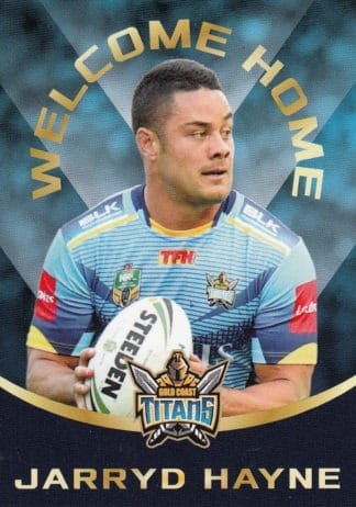 2016 Promotional Card - Welcome Home Jarryd Hayne Gold Coast Titans
