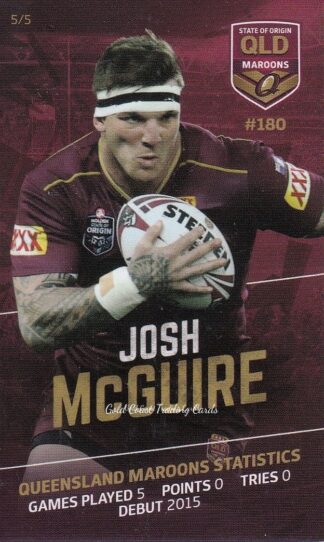 2016 Qld State Of Origin Promo Cards - #5 Josh McGuire