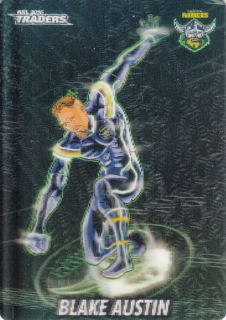 2016 NRL Traders 3D Cyber Hero - CH02 Blake Austin Canberra Raiders