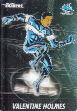2016 NRL Traders 3D Cyber Hero - CH04 Valentine Holmes Cronulla Sharks
