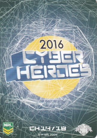 2016 NRL Traders 3D Cyber Hero - CH14 Header Card
