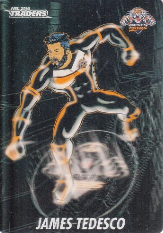 2016 NRL Traders 3D Cyber Hero - CH18 James Tedesco Wests Tigers