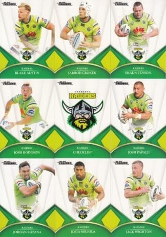 2016 NRL Traders Base Team Set - Canberra Raiders