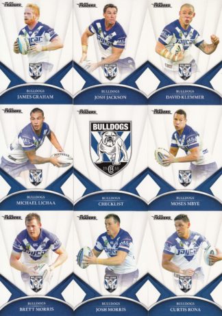 2016 NRL Traders Base Team Set - Canterbury Bulldogs
