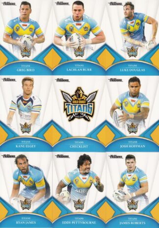 2016 NRL Traders Base Team Set - Gold Coast Titans