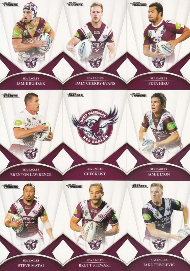 2016 NRL Traders Album With Full Base Set - 161 Common Cards - Image 9
