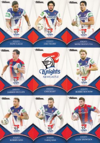2016 NRL Traders Base Team Set - Newcastle Knights