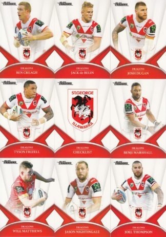 2016 NRL Traders Base Team Set - St George Dragons