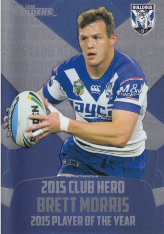 2016 NRL Traders Club Hero - CH05 Brett Morris Canterbury Bulldogs