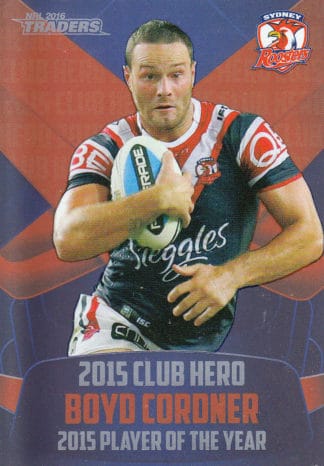 2016 NRL Traders Club Hero - CH27 Boyd Cordner Sydney Roosters