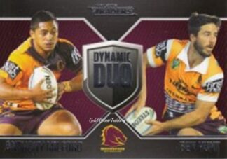 2016 NRL Traders Dynamic Duo - DD1 Milford & Hunt Brisbane Broncos