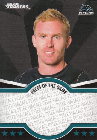 2016 NRL Traders Faces Of The Game - FOTG33 Peter Wallace Penrith Panthers