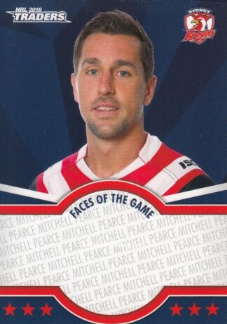 2016 NRL Traders Faces Of The Game - FOTG42 Mitchell Pearce Sydney Roosters