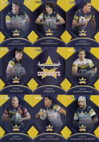 2016 NRL Traders Silver Parallel Team Set - North QLD Cowboys