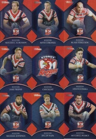 2016 NRL Traders Silver Parallel Team Set - Sydney Roosters