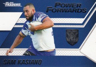 2016 NRL Traders Power Forwards - PF03 Sam Kasiano Canterbury Bulldogs