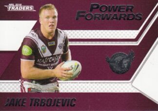 2016 NRL Traders Power Forwards - PF06 Jake Trbojevic Manly Sea Eagles