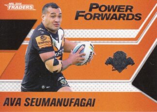 2016 NRL Traders Power Forwards - PF16 Ava Seumanufagai Wests Tigers