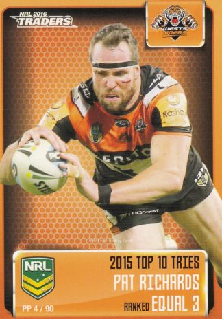 2016 NRL Traders Pieces Of The Puzzle - PP04 Pat Richards Wests Tigers