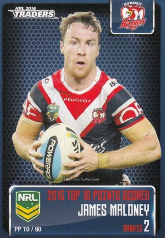 2016 NRL Traders Pieces Of The Puzzle - PP10 James Maloney Sydney Roosters