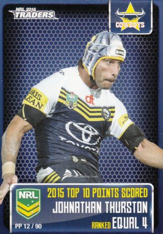 2016 NRL Traders Pieces Of The Puzzle - PP12 Johnathan Thurston North Qld Cowboys