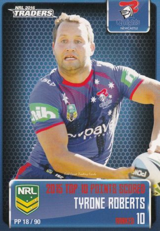 2016 NRL Traders Pieces Of The Puzzle - PP18 Tyrone Roberts Newcastle Knights