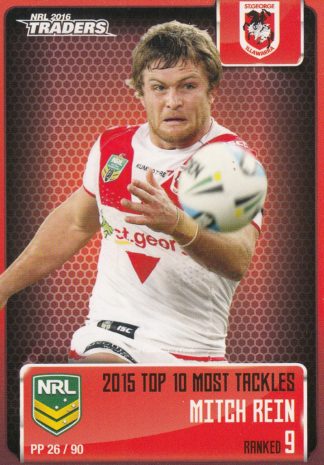 2016 NRL Traders Pieces Of The Puzzle - PP26 Mitch Rein St George Dragons