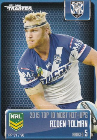 2016 NRL Traders Pieces Of The Puzzle - PP31 Aiden Tolman Canterbury Bulldogs
