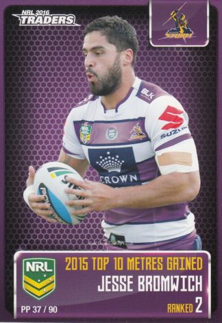 2016 NRL Traders Pieces Of The Puzzle - PP37 Jesse Bromwich Melbourne Storm