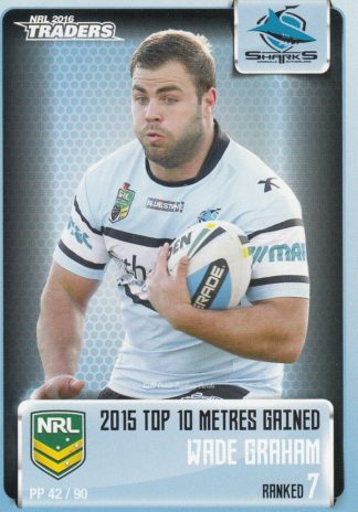 2016 NRL Traders Pieces Of The Puzzle - PP42 Wade Graham Cronulla Sharks