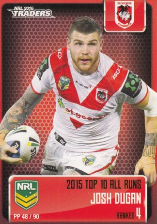 2016 NRL Traders Pieces Of The Puzzle - PP48 Josh Dugan St George Dragons