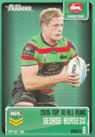 2016 NRL Traders Pieces Of The Puzzle - PP52 George Burgess South Sydney Rabbitohs